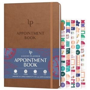 Legend Planner Brown Appointment Book